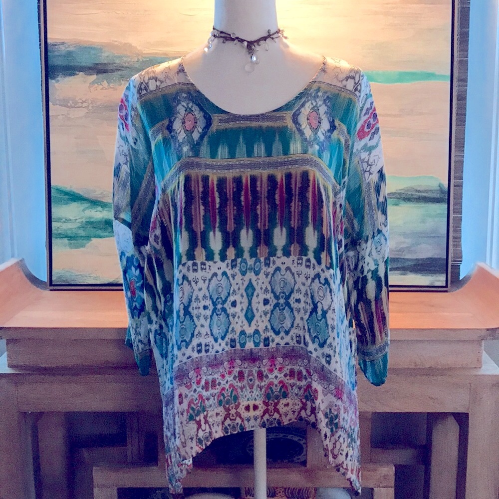 Johnny Was silk blouse